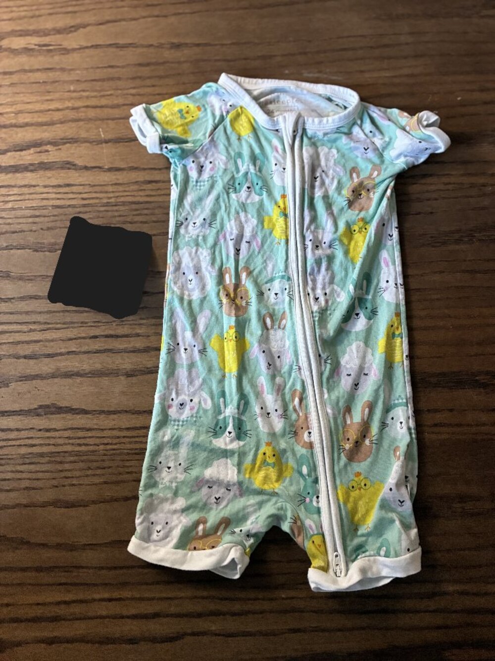 Little Sleepies Shorty Zippy (18-24 Months); Rabbits, Chicks, Sheep; Double Zip